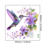 Hummingbird Flower Wall Sticker Decal Headboard Removable Home PVC Wallpaper