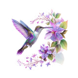 Hummingbird Flower Wall Sticker Decal Headboard Removable Home PVC Wallpaper