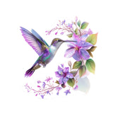 Hummingbird Flower Wall Sticker Decal Headboard Removable Home PVC Wallpaper