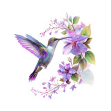 Hummingbird Flower Wall Sticker Decal Headboard Removable Home PVC Wallpaper