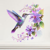 Hummingbird Flower Wall Sticker Decal Headboard Removable Home PVC Wallpaper