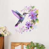 Hummingbird Flower Wall Sticker Decal Headboard Removable Home PVC Wallpaper