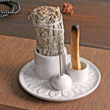 Maxbell Porcelain Ornament Gift Incense Burner for Living Room SPA Decor Accessories