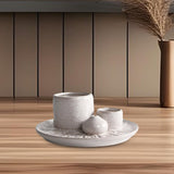Maxbell Porcelain Ornament Gift Incense Burner for Living Room SPA Decor Accessories