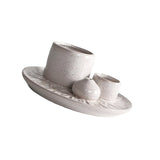 Maxbell Porcelain Ornament Gift Incense Burner for Living Room SPA Decor Accessories