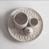 Maxbell Porcelain Ornament Gift Incense Burner for Living Room SPA Decor Accessories