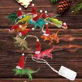 LED Dinosaur String Lights Warm White 59 inch for Festival Decorating Window