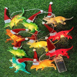 LED Dinosaur String Lights Warm White 59 inch for Festival Decorating Window