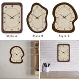 Creative Wall Clock French 16" Wall Hanging Clock for Office Kitchen Bedroom Style A