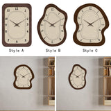 Creative Wall Clock French 16" Wall Hanging Clock for Office Kitchen Bedroom Style A