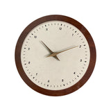 Elegant Wall Clock Creative Design Non Ticking for Bedroom Dining Room Hotel Round