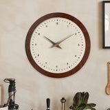 Elegant Wall Clock Creative Design Non Ticking for Bedroom Dining Room Hotel Round