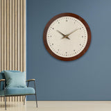 Elegant Wall Clock Creative Design Non Ticking for Bedroom Dining Room Hotel Round