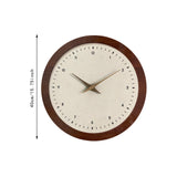 Elegant Wall Clock Creative Design Non Ticking for Bedroom Dining Room Hotel Round