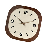 Elegant Wall Clock Creative Design Non Ticking for Bedroom Dining Room Hotel Square