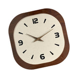 Elegant Wall Clock Creative Design Non Ticking for Bedroom Dining Room Hotel Square