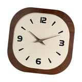 Elegant Wall Clock Creative Design Non Ticking for Bedroom Dining Room Hotel Square