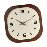 Elegant Wall Clock Creative Design Non Ticking for Bedroom Dining Room Hotel Square