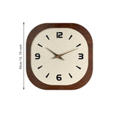 Elegant Wall Clock Creative Design Non Ticking for Bedroom Dining Room Hotel Square