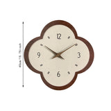 Elegant Wall Clock Creative Design Non Ticking for Bedroom Dining Room Hotel Flower Shape