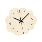 Elegant Wall Clock Creative Design Non Ticking for Bedroom Dining Room Hotel Irregular Shape