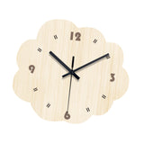 Elegant Wall Clock Creative Design Non Ticking for Bedroom Dining Room Hotel Irregular Shape