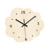 Elegant Wall Clock Creative Design Non Ticking for Bedroom Dining Room Hotel Irregular Shape