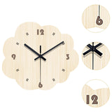 Elegant Wall Clock Creative Design Non Ticking for Bedroom Dining Room Hotel Irregular Shape