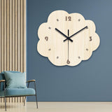 Elegant Wall Clock Creative Design Non Ticking for Bedroom Dining Room Hotel Irregular Shape