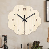 Elegant Wall Clock Creative Design Non Ticking for Bedroom Dining Room Hotel Irregular Shape