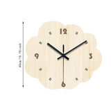 Elegant Wall Clock Creative Design Non Ticking for Bedroom Dining Room Hotel Irregular Shape