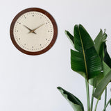 Wall Clock Modern Housewarming Gift Non Ticking for Living Room Hotel Office Round