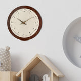 Wall Clock Modern Housewarming Gift Non Ticking for Living Room Hotel Office Round