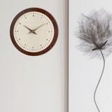 Wall Clock Modern Housewarming Gift Non Ticking for Living Room Hotel Office Round