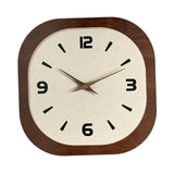 Wall Clock Modern Housewarming Gift Non Ticking for Living Room Hotel Office Square