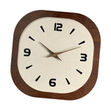 Wall Clock Modern Housewarming Gift Non Ticking for Living Room Hotel Office Square