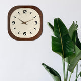 Wall Clock Modern Housewarming Gift Non Ticking for Living Room Hotel Office Square