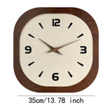 Wall Clock Modern Housewarming Gift Non Ticking for Living Room Hotel Office Square