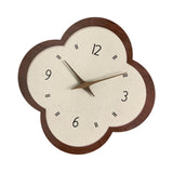 Wall Clock Modern Housewarming Gift Non Ticking for Living Room Hotel Office Flower Shape