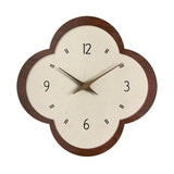 Wall Clock Modern Housewarming Gift Non Ticking for Living Room Hotel Office Flower Shape