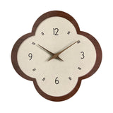 Wall Clock Modern Housewarming Gift Non Ticking for Living Room Hotel Office Flower Shape