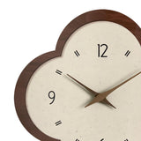 Wall Clock Modern Housewarming Gift Non Ticking for Living Room Hotel Office Flower Shape