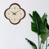 Wall Clock Modern Housewarming Gift Non Ticking for Living Room Hotel Office Flower Shape