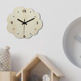 Wall Clock Modern Housewarming Gift Non Ticking for Living Room Hotel Office Irregular Shape