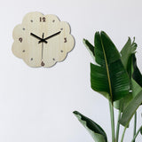 Wall Clock Modern Housewarming Gift Non Ticking for Living Room Hotel Office Irregular Shape