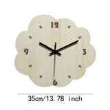 Wall Clock Modern Housewarming Gift Non Ticking for Living Room Hotel Office Irregular Shape