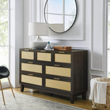 Bedroom 7 drawer dresser, dresser modern wooden chest of drawers with