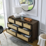 Bedroom 7 drawer dresser, dresser modern wooden chest of drawers with