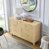 Bedroom 7 drawer dresser, dresser modern wooden chest of drawers with