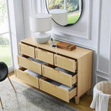 Bedroom 7 drawer dresser, dresser modern wooden chest of drawers with